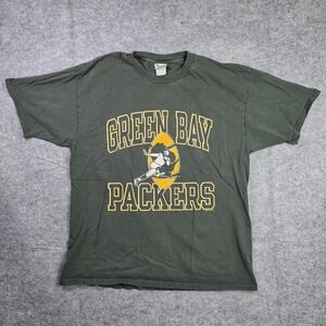 Vintage Green Bay Packers Shirt Mens XL Green NFL Football Champion‎ 90s
